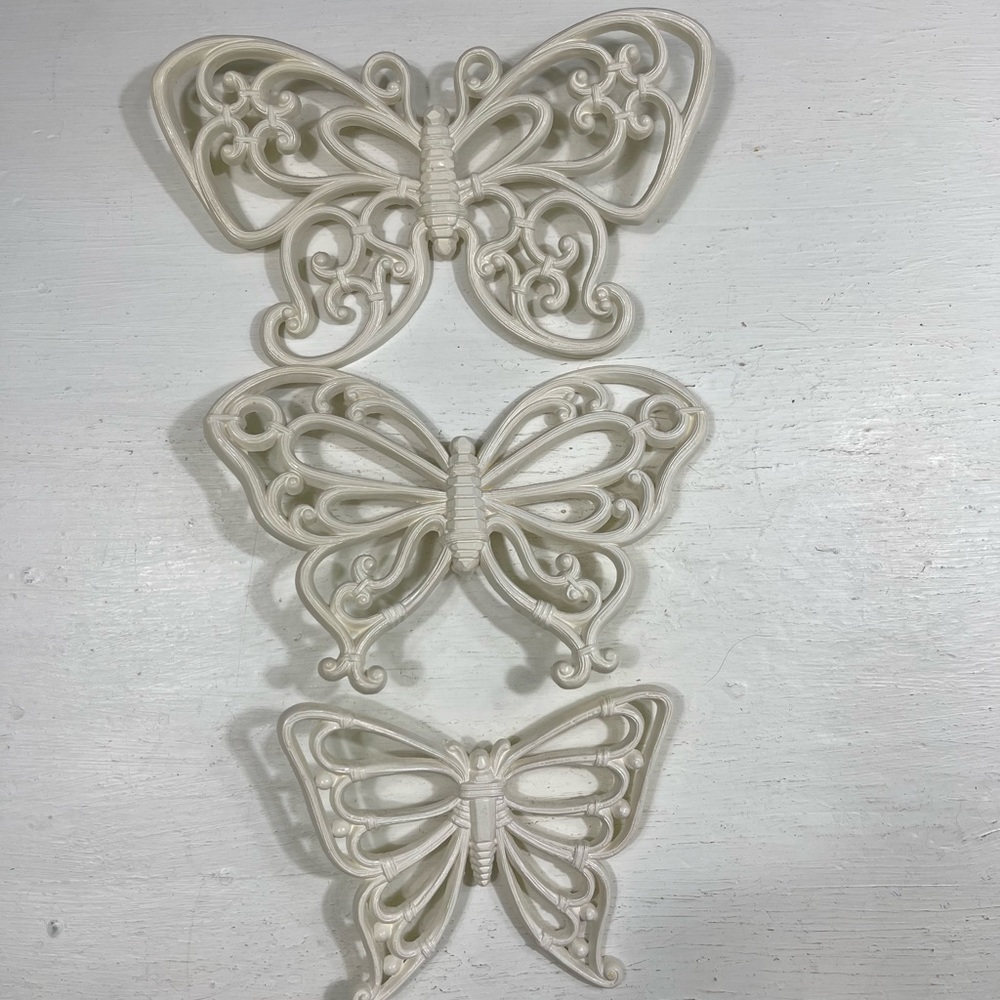Vintage Homco Butterfly Wall Hangings